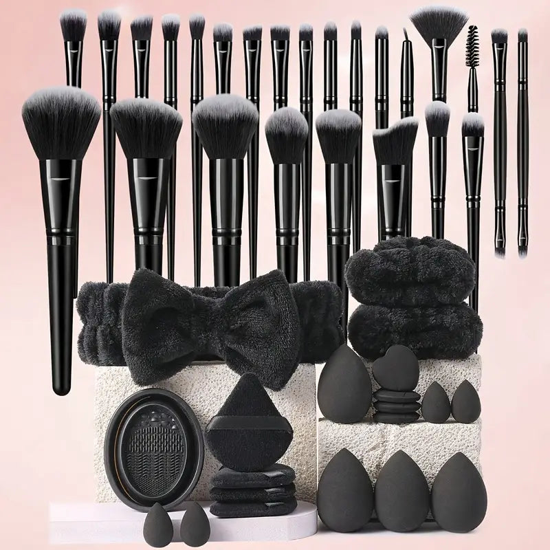 VelluraBeauty 45-delige Make-upset – Borstels, Sponzen & Accessoires