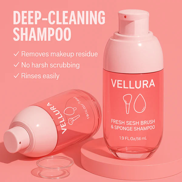 VelluraBeauty Deep-Cleaning Brush & Sponge Shampoo