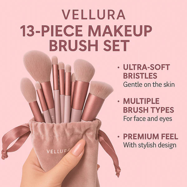 VelluraBeauty Luxury Brush Set